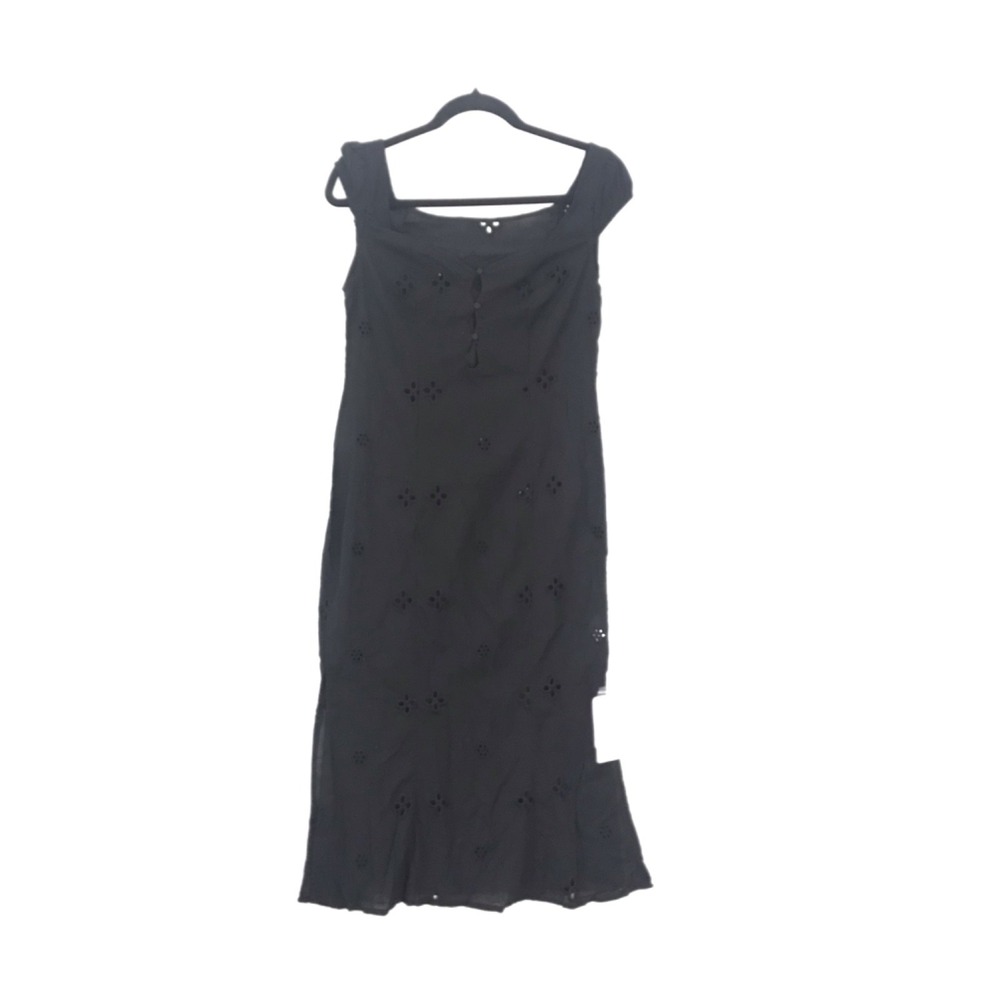 Commense Black Eyelet Maxi Dress